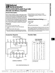 DM54LS393 datasheet pdf National Semiconductor