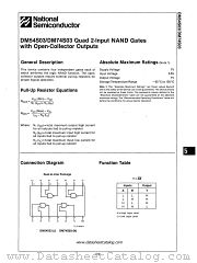 DM54S03 datasheet pdf National Semiconductor