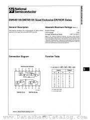 DM74S135 datasheet pdf National Semiconductor