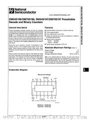 DM54S196 datasheet pdf National Semiconductor