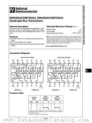 DM74S243 datasheet pdf National Semiconductor