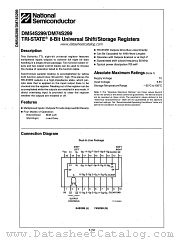 DM54S299 datasheet pdf National Semiconductor