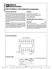 DM7131 datasheet pdf National Semiconductor