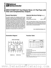 DM74107 datasheet pdf National Semiconductor