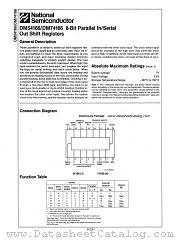 DM74166 datasheet pdf National Semiconductor