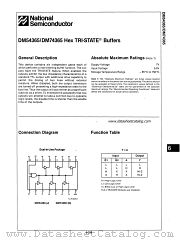 DM74365 datasheet pdf National Semiconductor