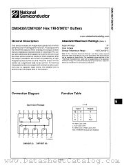 DM74367 datasheet pdf National Semiconductor