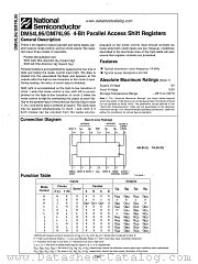 DM74L95 datasheet pdf National Semiconductor