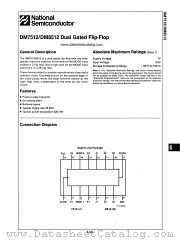 DM7512 datasheet pdf National Semiconductor