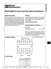 DM8123 datasheet pdf National Semiconductor