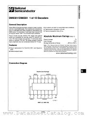 DM8301 datasheet pdf National Semiconductor
