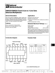 DM8322 datasheet pdf National Semiconductor