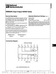 DM9004C datasheet pdf National Semiconductor