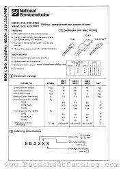 NB323 datasheet pdf National Semiconductor