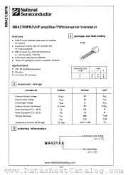 NR421 datasheet pdf National Semiconductor