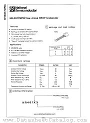 NR461 datasheet pdf National Semiconductor