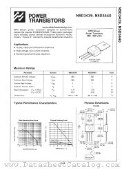 NSD3439 datasheet pdf National Semiconductor