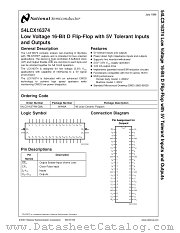 54LCX16374 datasheet pdf National Semiconductor