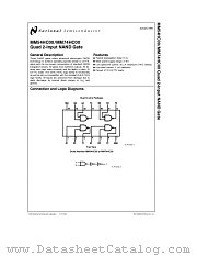 MM74HC00 datasheet pdf National Semiconductor