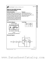MM74HC4066 datasheet pdf National Semiconductor