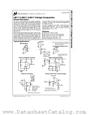 LM111 datasheet pdf National Semiconductor