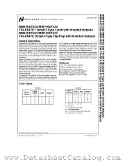 MM74HCT534 datasheet pdf National Semiconductor