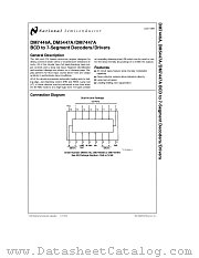 DM5447A datasheet pdf National Semiconductor