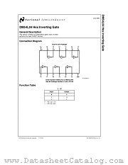DM54L04 datasheet pdf National Semiconductor
