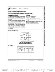 DS8921 datasheet pdf National Semiconductor