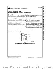 DS75176BT datasheet pdf National Semiconductor