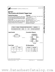 NC7S14 datasheet pdf National Semiconductor