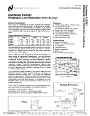CLC561 datasheet pdf National Semiconductor