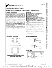 DS90LV012A datasheet pdf National Semiconductor