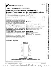 LM4841 datasheet pdf National Semiconductor