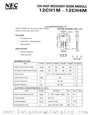 12CH1M datasheet pdf NEC