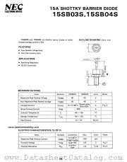 15SB04S datasheet pdf NEC