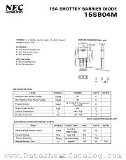 15SB04M datasheet pdf NEC