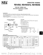 1SV50-1 datasheet pdf NEC