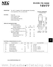 1SV77 datasheet pdf NEC