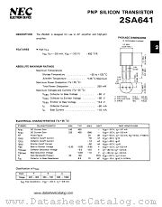 2SA641 datasheet pdf NEC