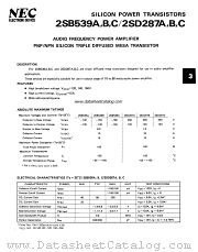 2SD287C datasheet pdf NEC