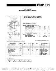 2SC1321 datasheet pdf NEC