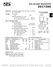 2SC1399 datasheet pdf NEC