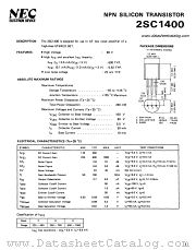 2SC1400 datasheet pdf NEC