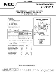 2SC5011-T1 datasheet pdf NEC