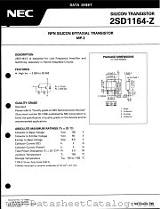2SD1164-Z datasheet pdf NEC