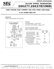 V968 datasheet pdf NEC