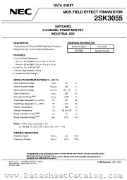 2SK3055 datasheet pdf NEC