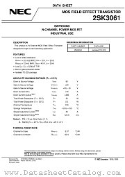 2SK3061 datasheet pdf NEC