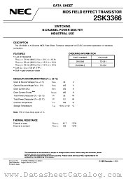 2SK3366 datasheet pdf NEC
